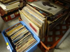 ASSORTED LP & SINGLE RECORDS, mainly 80's pop