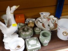 WEDGEWOOD JASPERWARE, Aynsley cabinet cup and saucer ETC