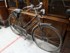 VINTAGE RALEIGH BICYCLE with good old Brooks B66 lady's saddle