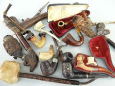 MIXED PARCEL OF ASSORTED SMOKING PARAPHERNALIA to include assorted pipes including Meerschaum,
