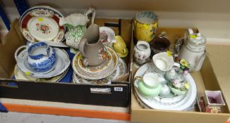 ASSORTED CERAMICS including Spode commemorative plates, Portmeirion vase, Royal Worcester, Ewenny