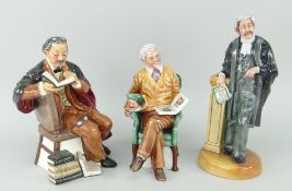 THREE ROYAL DOULTON BONE CHINA FIGURES to include 'Pride and Joy' HN2945, 'The Professor' HN2281 and
