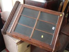 VINTAGE LINEN-FOLD OAK HANGING CORNER CUPBOARD