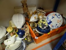 ASSORTED MIXED CHINA, kitchenware, ornaments ETC