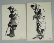 TWO SIR KYFFIN WILLIAMS RA CATALOGUES for Drawings & Watercolours at Tegfryn Art Gallery, Menai