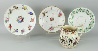 WELSH POTTERY & PORCELAIN to include Swansea Porcelain London painted dish bearing label 'P.E Morris