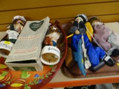 ASSORTED ITEMS including puppet, decanter, platter ETC