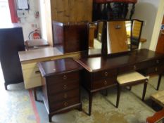 FOUR ITEMS OF STAG MINSTREL BEDROOM FURNITURE