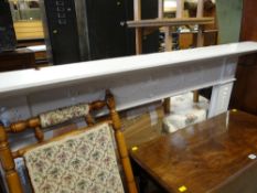 WHITE PAINTED CLASSICAL STYLE FIRE SURROUND