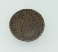 CHARLES II FARTHING dated 1675 below Britannia