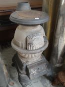 ANTIQUE AMERICAN CAST IRON STOVE MARKED 'PITTSBURGH'