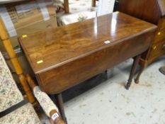 ANTIQUE DROP-FLAP MAHOGANY TABLE
