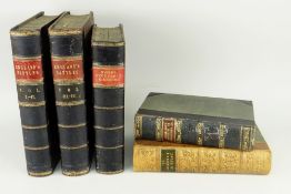 FIVE ANTIQUARIAN BOOKS comprising two volumes of 'England's Battles', 'Rhynd's Vegetable