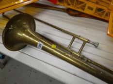 VINTAGE BRASS 'WALLOW' TROMBONE