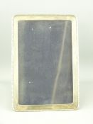 SILVER PHOTO FRAME - oblong with dart edging to the frame, photo space 18 x 12cms, Birmingham 1919