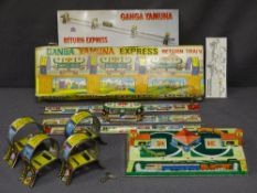 VINTAGE TIN PLATE TOYS - Ganga Yamuna Express Return Train ETC