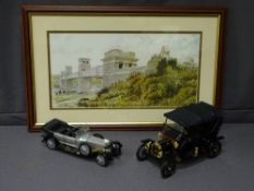 TWO 1991 FRANKLIN MINT DETAILED MODELS OF VINTAGE MOTOR CARS and HOWARD MITCHELL limited edition