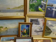 SIR EDWARD HULTON, founder and publisher of The Picture Post magazine-parcel of oils on canvas