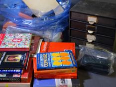 LARGE UN-SORTED COLLECTION OF POSTAGE STAMPS, British and World, some contained in a four-drawer