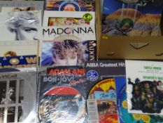A NINETY PLUS COLLECTION of vintage Pop and other LPs, 12in singles and picture disks, artists