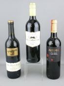 THREE BOTTLES OF 2012 VINTAGE WINE