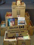 NINE BOXES OF VINTAGE & OTHER BOOKS