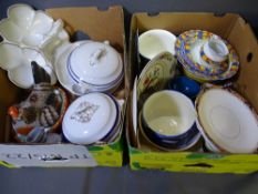 STAFFORDSHIRE HEN, a quantity of dinnerware ETC