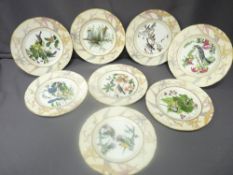 ROYAL WORCESTER - eight China plates, 'The John James Audubon - Birds of America', each plate from a