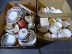 PARCEL OF MIXED PORCELAIN, TEAWARE ETC