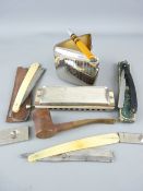 GROUP OF GENTS RELATED COLLECTABLES to include the Bandmaster Deluxe Chromatic three full octaves