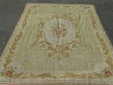 FRENCH NEEDLEPOINT TAPESTRY COVER, 239 x 165cms