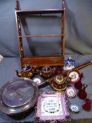 SUNDERLAND LUSTRE PLAQUE 'Prepare to Meet Thy God' and a good parcel of mixed porcelain to include