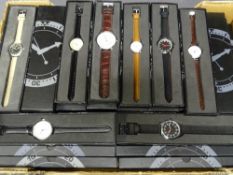 LARGE QUANTITY OF BOXED FASHION WATCHES