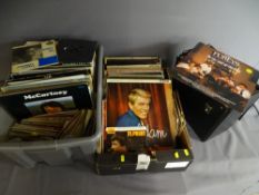 GOOD QUANTITY OF MAINLY FOLK LP & 45 RPM RECORDS, various artists