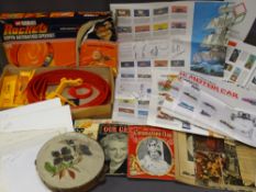 BROOK BOND TEA CARD POSTERS, a boxed Corgi rocket set and a quantity of Royal Commemorative ephemera