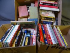 MIXED BOOKS including militaria, transport (in four boxes)