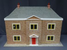 VINTAGE STYLE DOLL/MINIATURES COLLECTOR'S HOUSE, 58cms height, 84cms width, 39cms depth