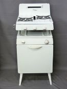 NEW WORLD CADET WHITE ENAMEL GAS COOKER, 105cms height, 45cms width, 44cms depth