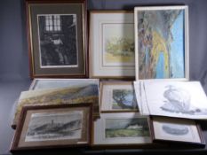 PAINTINGS & PRINTS - an assortment including works by Eric Williams, Audrey Hind etc and a framed