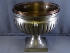 LAURA ASHLEY CAMPANA STYLE URN WITH BASKET, 45cms diameter