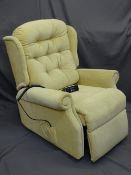 RISE & RECLINE ARMCHAIR, by Celebrity, light coloured E/T