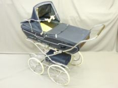 VINTAGE SILVER CROSS BABY'S PRAM, 114cms L