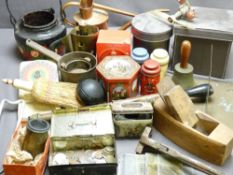 METALWARE, COINAGE, TREEN and an assortment of collectables