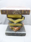 STACK OF BOOKS, STOOL