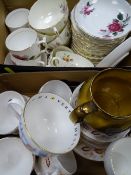 ROYAL WORCESTER ROANOAKE SOUP BOWLS and a quantity of other china