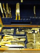 CUTLERY BOX WITH KEY and comprehensive contents
