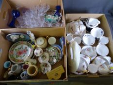 ROYAL DOULTON QUALITY DRINKING GLASSWARE, Gladstone Staffordshire teaware, Royal Albert Masquerade