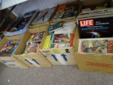 BOOKS & COMICS - vintage including Space Science Fiction Volumes, Power and Wizard Comics