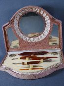 TORTOISE SHELL EFFECT CASED LADIES MANICURE SET