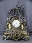 FRENCH MANTEL CLOCK - mid 19th century 'Miroy Fres Brevettes prize medal 1851'